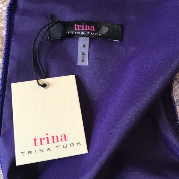 Trina Turk Tenderness V Neck Bell Sleeve Dress - Picture 5 of 6